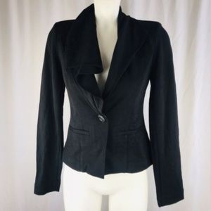 CAbi #911 Black Absolute Blazer One Button Chic